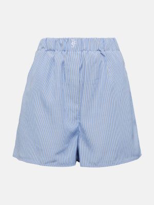Pantalones cortos a rayas The Frankie Shop azul