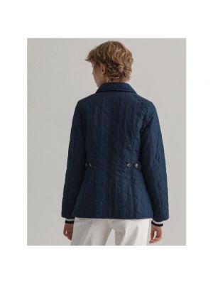 Pikowana kurtka przejściowa Gant niebieska