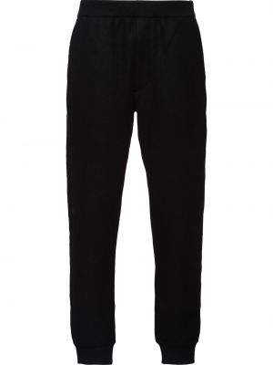 Плетени спортни панталони Prada черно