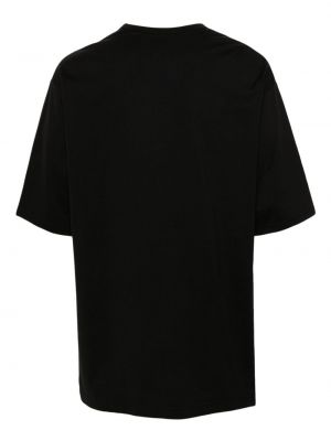 Kokvilnas t-krekls Y-3 melns