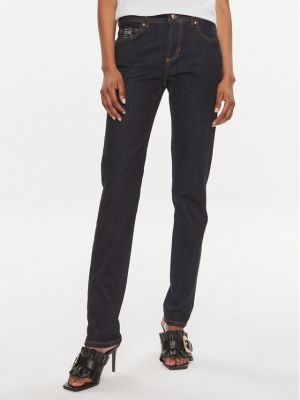 Niebieskie jeansy skinny Versace Jeans Couture
