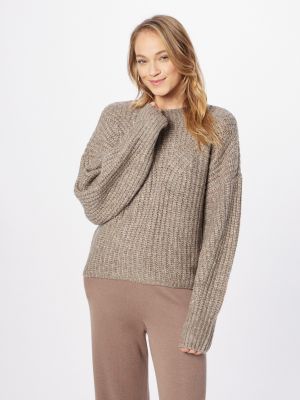 Pikčasti pulover Abercrombie & Fitch rjava