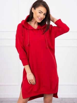 Φόρεμα με κουκούλα Kesi κόκκινο