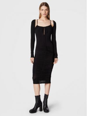 Коктейльна сукня слім Versace Jeans Couture чорна