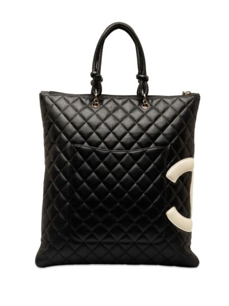 Shopper handtasche ohne absatz Chanel Pre-owned schwarz