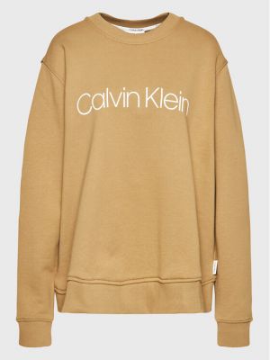 Sportinis džemperis Calvin Klein Curve smėlinė