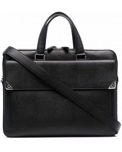 Bolso para portátiles slim fit Salvatore Ferragamo negro