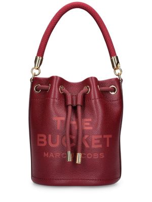 Kožna torbica Marc Jacobs crvena
