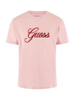 Priliehavé tričko Guess ružová