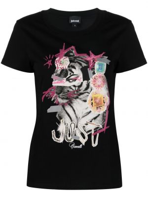 T-shirt Just Cavalli svart