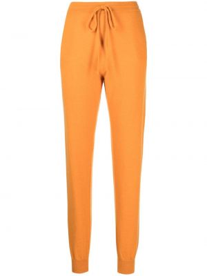 Kašmírové teplákové nohavice Teddy Cashmere oranžová