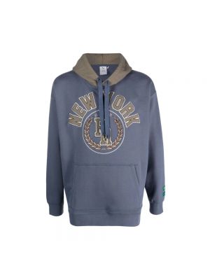 Jersey hoodie aus baumwoll Puma blau