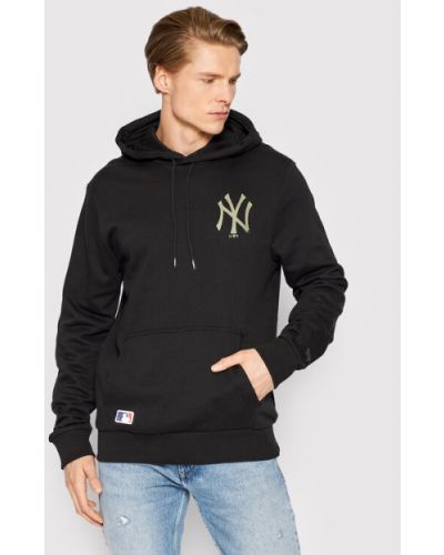 New Era Pulóver New York Yankees Team Logo 12893144 Fekete Regular Fit