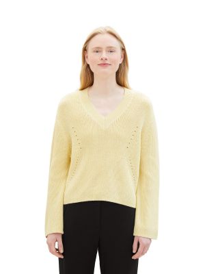 Пуловер Tom Tailor Denim жълто