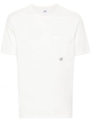 Raštuotas marškinėliai su kišenėmis C.p. Company balta
