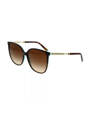 Okulary przeciwsłoneczne oversize Tiffany brązowe