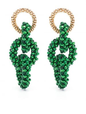 Boucles d'oreilles avec perles à boucle Rosantica vert