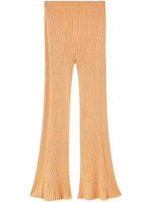 Chunky kalhoty Jil Sander oranžové