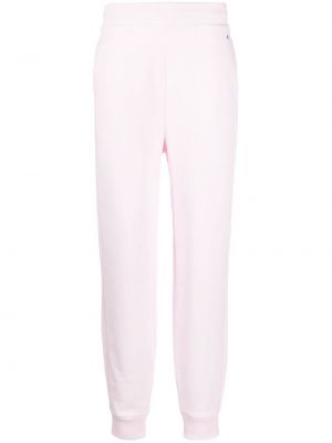 Βαμβακερό αθλητικό παντελόνι Tommy Hilfiger ροζ