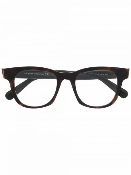 Gafas con estampado geométrico Moncler Eyewear marrón