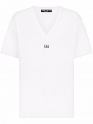 T-shirt en coton Dolce & Gabbana blanc