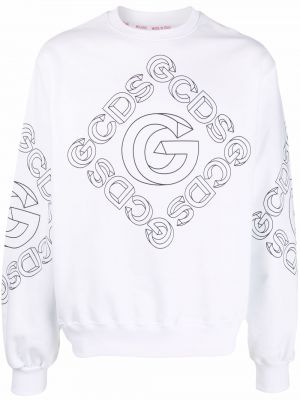 Trykt sweatshirt Gcds hvit