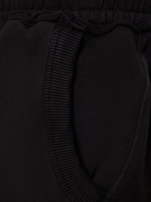Kokvilnas šorti džersija Jaded London melns