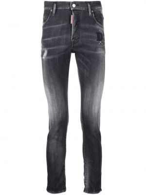 Skinny fit-jeans Dsquared2 svart