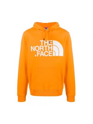 Sweter The North Face pomarańczowy