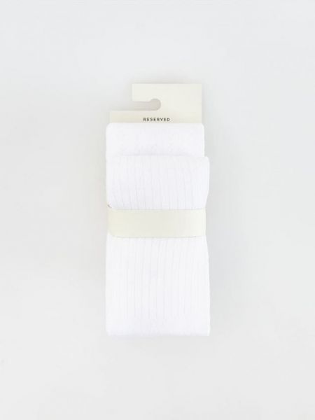 Ciorapi din bumbac Reserved alb