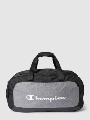 Czarna torba z nadrukiem Champion