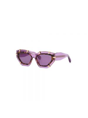 Okulary przeciwsłoneczne Philipp Plein fioletowe