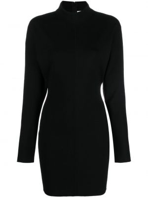 Dzianinowa sukienka Saint Laurent czarna