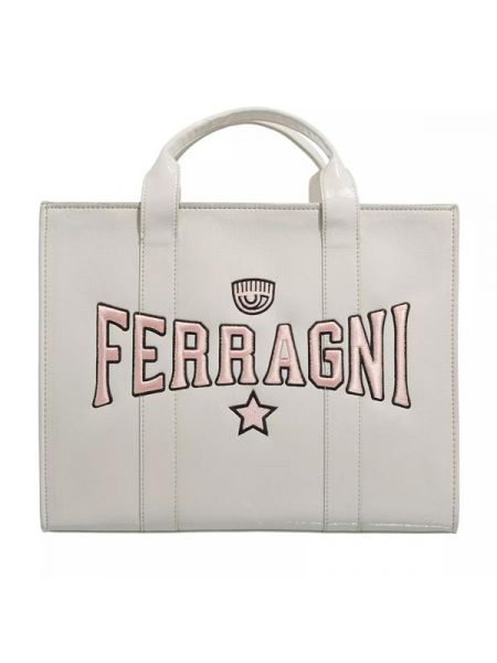 Пастельная сумка Chiara Ferragni бежевая