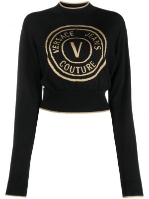 Kροπ τοπ με σχέδιο Versace Jeans Couture