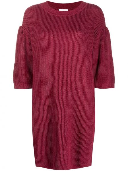 Трикотажне Сукня з короткими рукавами See By Chloé, фіолетове