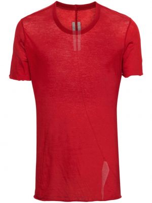 Bavlnené tričko Rick Owens červená