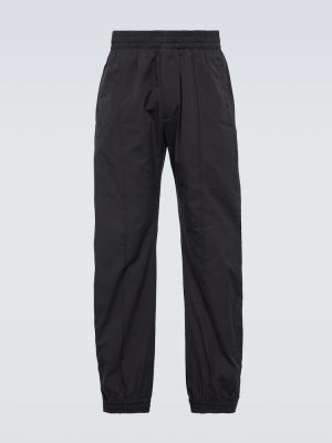Pantaloni sport din bumbac Bottega Veneta negru