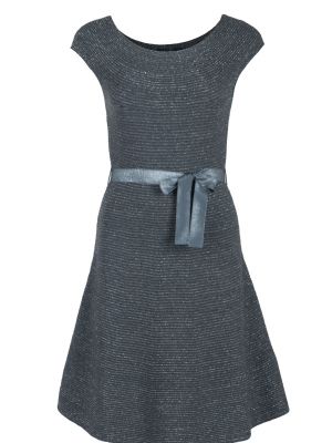 Коктейльное платье Luisa Spagnoli серое