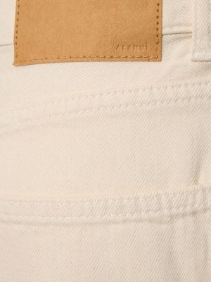 Jeans di cotone baggy Alanui bianco