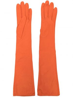 Usnjene rokavice Manokhi oranžna