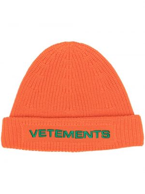 Brodert lue Vetements oransje