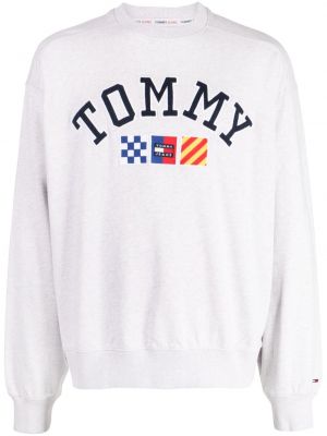 Sweatshirt aus baumwoll Tommy Jeans grau
