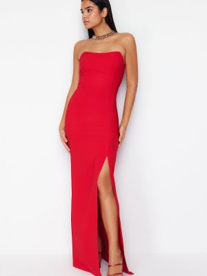 Rochie de seară împletită Trendyol roșu