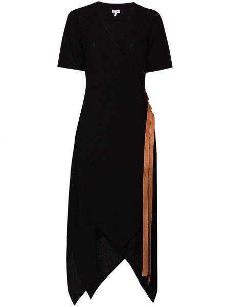 Vestido asimétrico Loewe negro