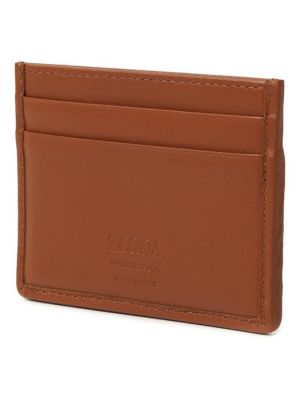 Кожаный кошелек Ermenegildo Zegna коричневый