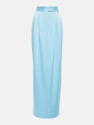 Falda larga de crepé Alex Perry azul