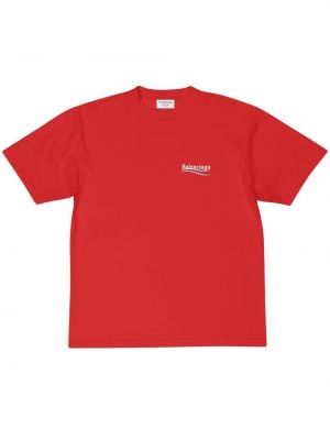 T-shirt en coton Balenciaga rouge