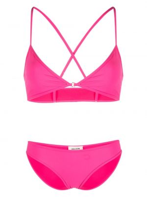 Bikini con stampa Zadig&voltaire rosa