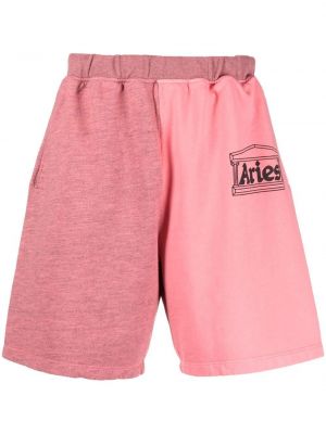 Pantalones cortos deportivos Aries rosa